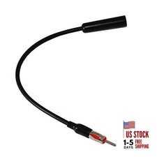 12 Universal Car AM FM Radio Antenna Extension Extender Cable Male to Female