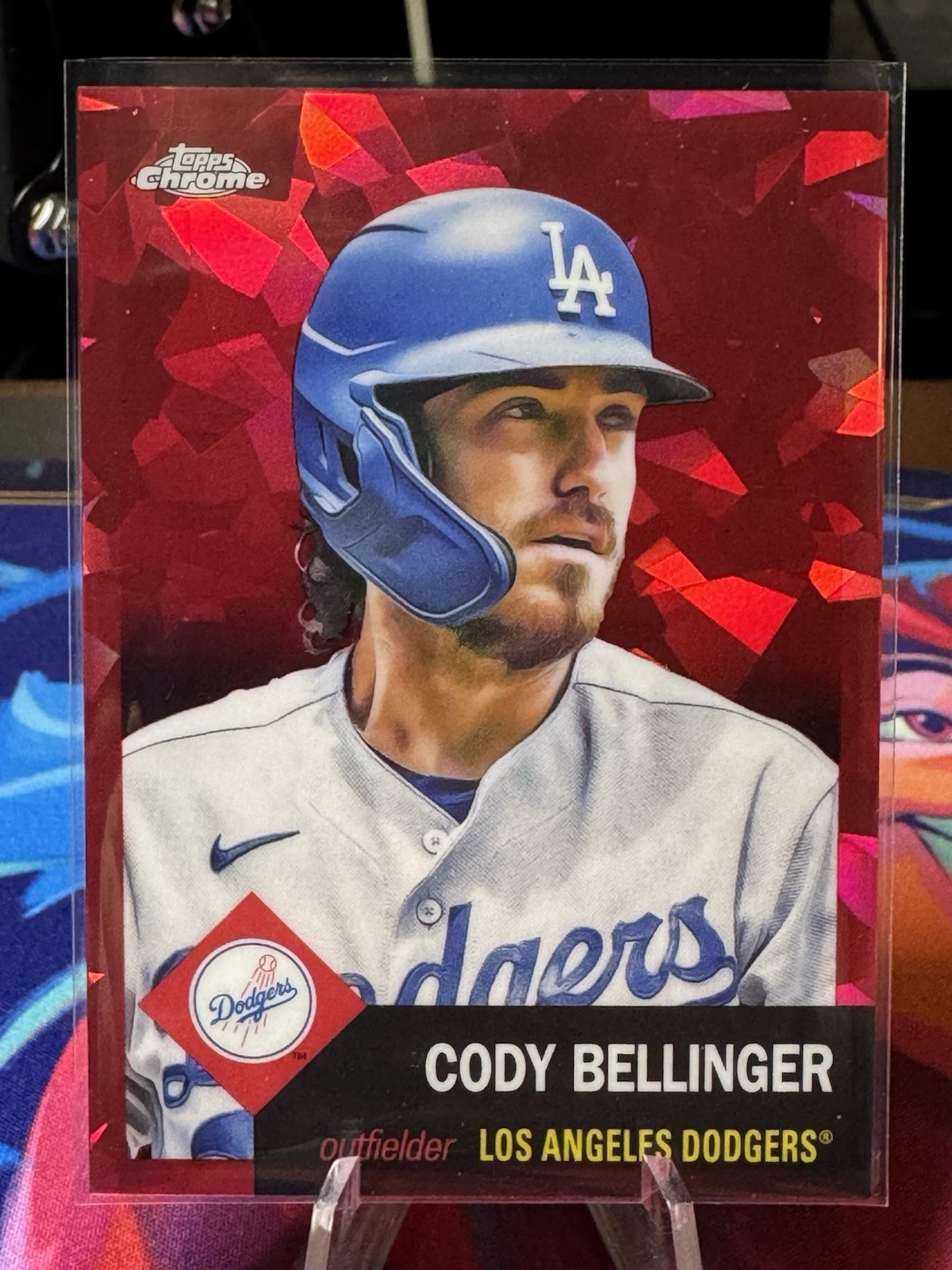 2022 Topps Chrome Platinum Anniversary Cody Bellinger Red Atomic /100 Dodgers NM