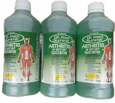 3 NEW DR. FRED SUMMIT ARTHRITIS & SPORT EPSOM SALT WITH ALCOHOL 16 FL OZ