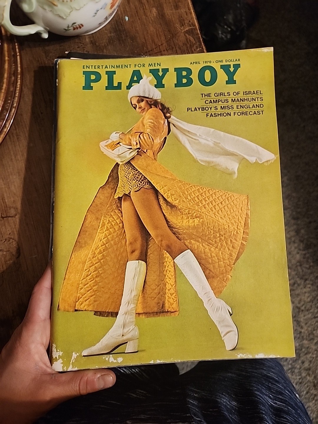 Playboy Magazine April 1970 Centerfold Intact