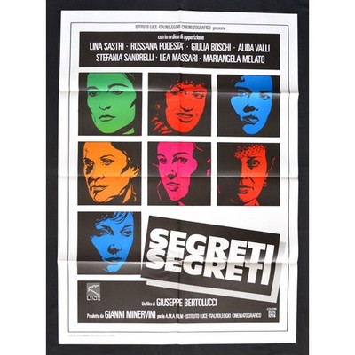 Plakat SEGRETI Bertolucci Sastri Podestà Alida Valli Sandrelli Melato Massari