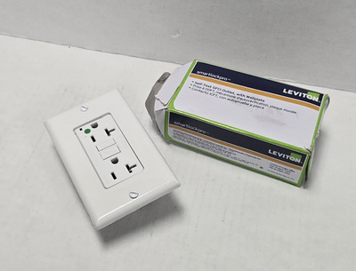 #ad Leviton GFNT2 HGW 20A 125V Hospital Grade GFCI Outlet White $28.99