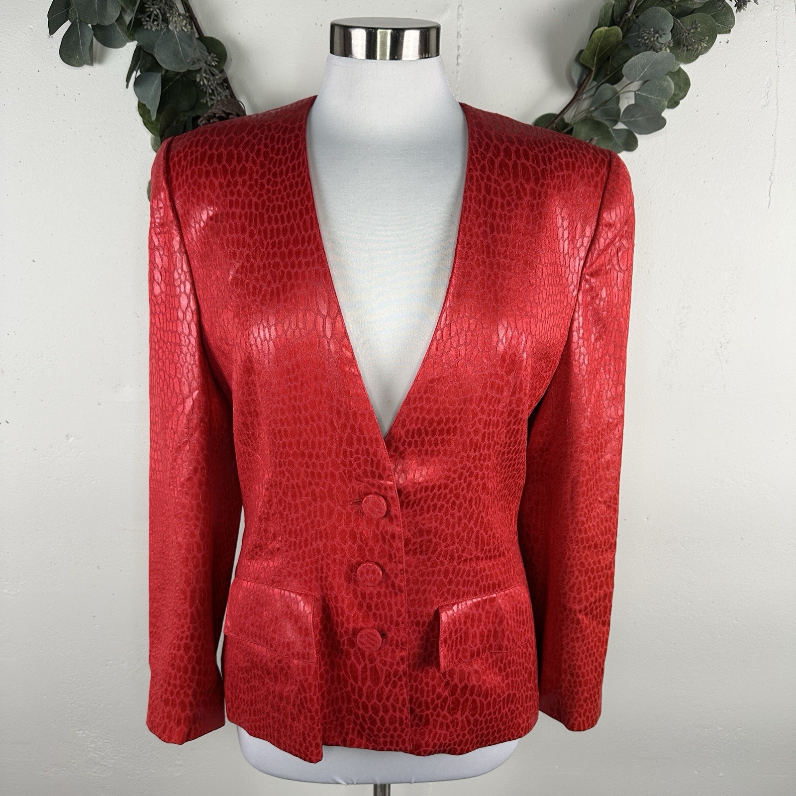 Vintage Adele Simpson Evening Blazer Jacket US 10… - image 2