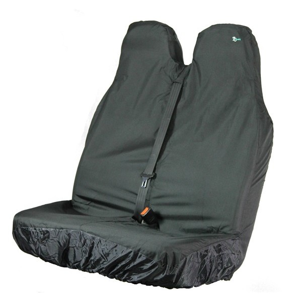 Town and Country Covers Stretch Double Passenger Front Seat Cover - Black,Large - Image 4