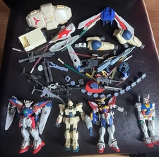 Gundam Mobile Fighter Lot Of Figures And Parts 2001