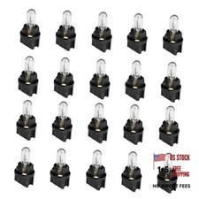 20PCS T5 17 57 86 Halogen Instrument Cluster Bulbs Kits, 12V Dash Light White