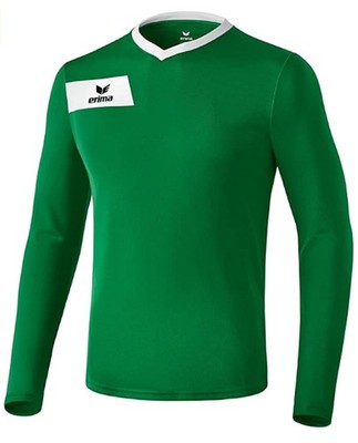 Erima Training Langarm Trikot Porto Herren Trainingsshirt smaragd weiß