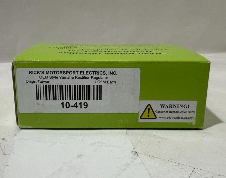 Rick's Motrosport Electrics  Yamaha Reactifier-Regulator #10-419 -NEW- Foto 2 de 4