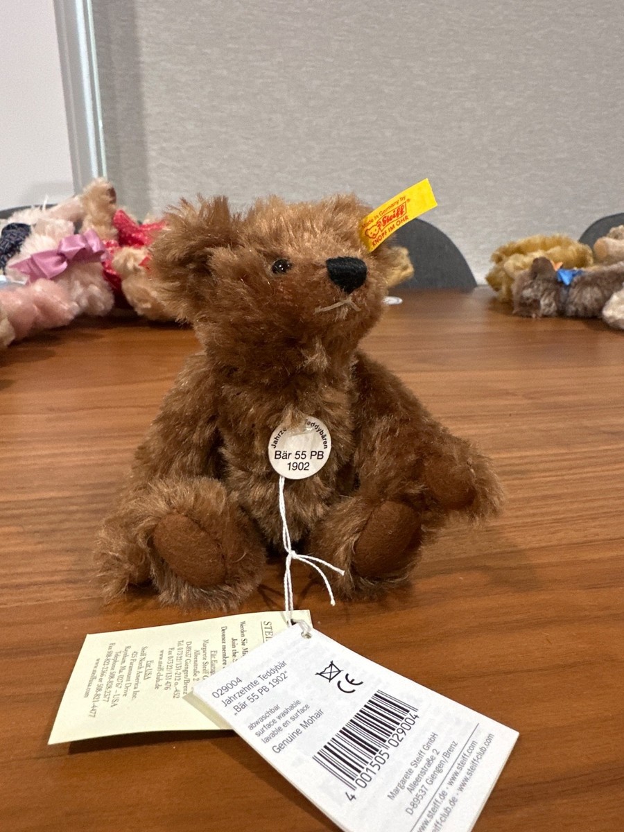 Steiff Teddy Anniversary 2014 モヘア★美品 Steiff Anniversary Teddy Bear Bär 55 PB 1902 Mohair Replica