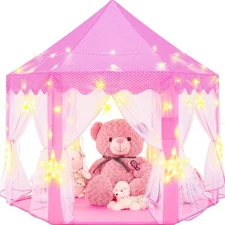 EVOIONOS Princess Tent for Girls, Castle Tent for Girls, Princess Castle Play...