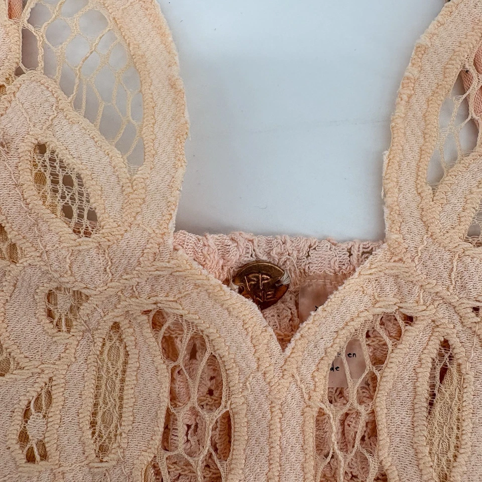 Nuevo Bralette Free People Mujer Intimately FP Adella Talla XS Naranja Néctar Foto 2 de 4