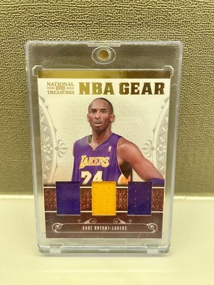 2010-11 Kobe Bryant National Treasures Triple Jersey Patch 24/99 Jersey Number