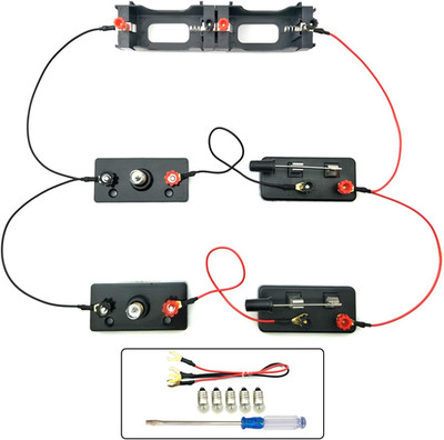 EUDAX School Labs Basic Electricity Discovery Circuit Kit for Introductory Elect