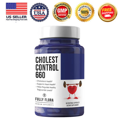 Cholesterol Control Regulator 660mg Heart Health Support Supplement 60 Capsules