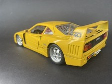 1:18 Cars Ferrari Burago F40 RARE Yellow Diecast Good Cond PLS Read