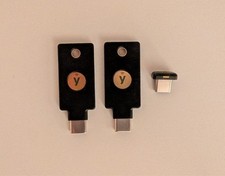 Lot of 3x Yubico Yubikey 5C FIPS USB Security Keys - Nano - NFC - Firmware 5.4.3