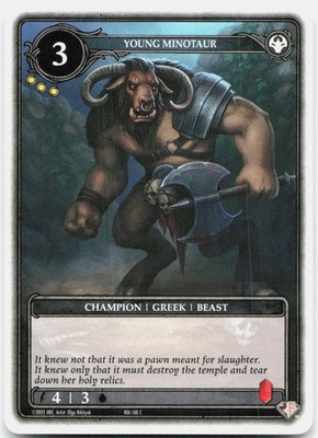 Rush Of Ikorr TCG ROI-100 Young Minotaur Common Near Mint