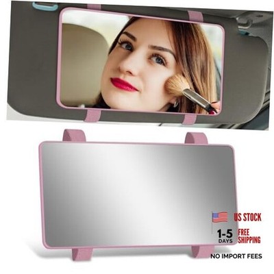 Car Sun Visor Vanity Mirror, Car Visor Mirrors, Vehicle Sun-Shading Pink