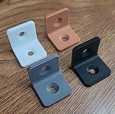 4 PCS L Brackets - ANY COLOR - Corner Braces Sets 90 Degree Right Angle
