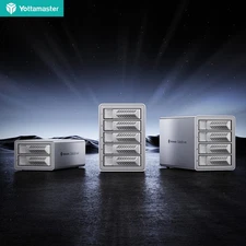 Yottamaster 2/4/5 Bay USB3.0 Hard Drive Enclosure Daisy Chain For 2.5 & 3.5" SSD