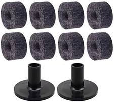 10 Pack Drum Cymbal Stand Felts with Felt Pad Washer Set Replacement Sleeves