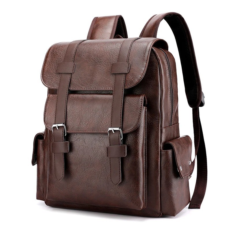 Laptop Bag Vintage Travel School Rucksack Light & Dark