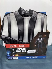 Jazwares Kids M 8 Star Wars Darth Vader Costume Jumpsuit, Cape, Mask New