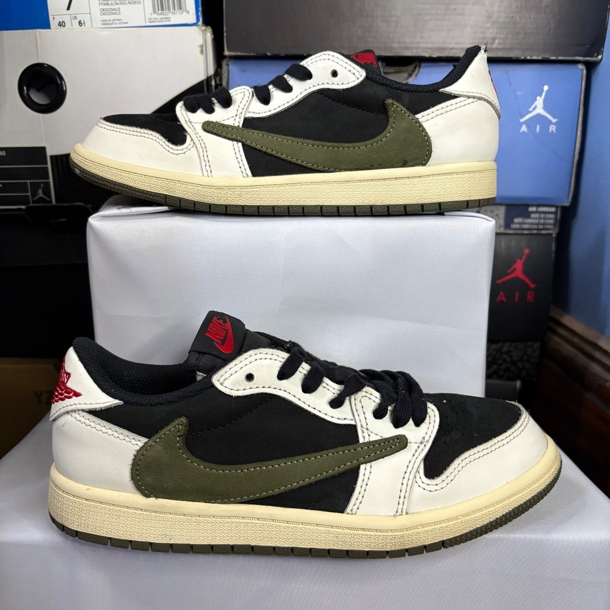 Size 3 (PS) - Jordan 1 OG x Travis Scott Low Olive for sale online