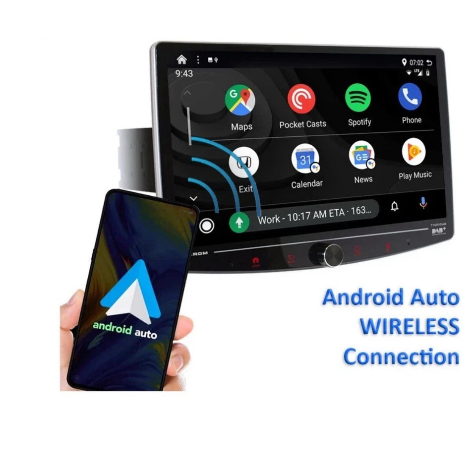 MACROM T1003DAB Autoradio Monitor Car Tablet Android Apple DAB+ BT T 1003 DAB - Immagine 3 di 4