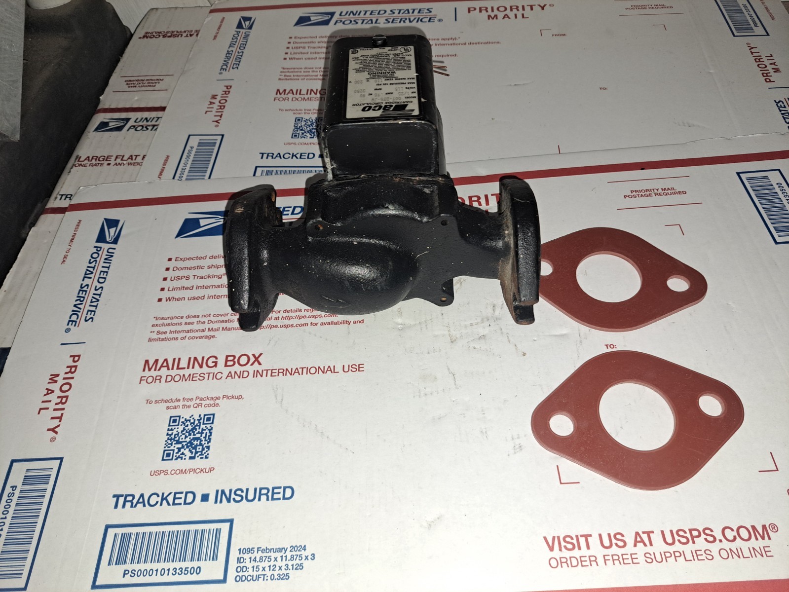 TACO 007-BF5-JW CARTRIDGE CIRCULATOR PUMP - Burnham Cast iron 007-F5 F4 F3