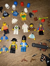 Vintage Lego Minifigures Collection Lot Pirates Castle Knights Space Horses More