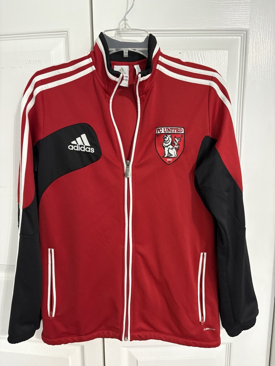 Adidas Climacool Full Zip Warmup Jacket Sz XL Soccer Red /White