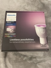 NEW Philips Hue White and Colour Ambiance GU10 Starter Kit - 3 bulbs and bridge 