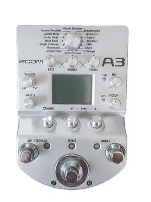 Zoom A3 Acoustic Guitar Preamp sound Effects Processor Good GP