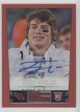 2014 Hot Rookies Rookie Fat Pack Red Prizm Signatures 10/35 Troy Niklas Auto 0j6