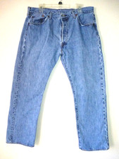 Vintage Levis 501 Jeans Mens 38x29 Tag Blue Denim Button Fly Straight Leg 90s