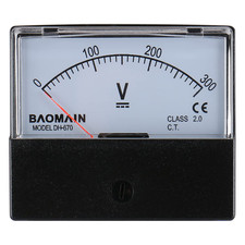 Dh-670 DC 300V Volt Analog Panel Mount Meter Voltmeter