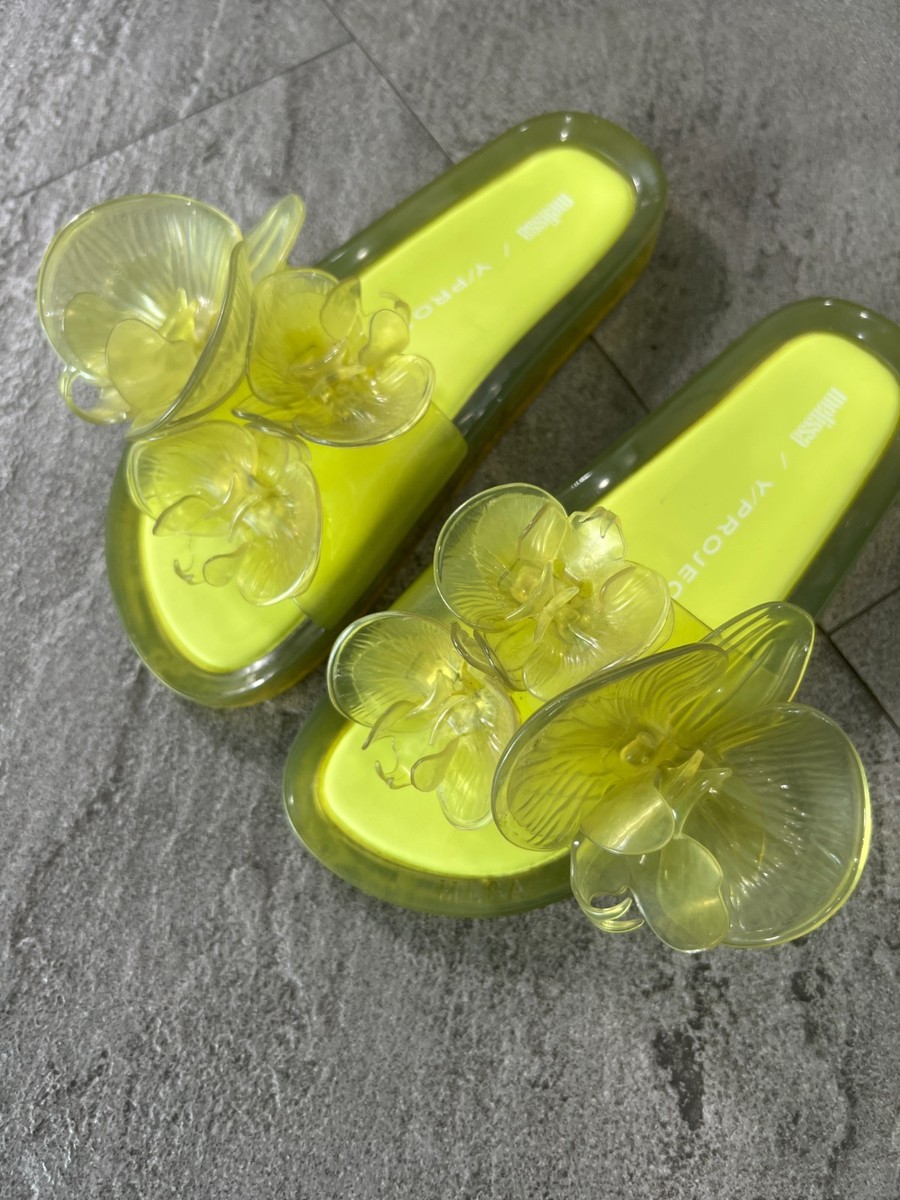 Melissa Y/Project Orchid Jelly Slides Yellow EU38 | eBay