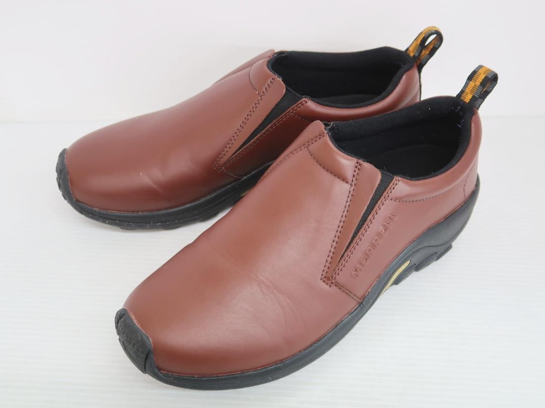 Scarpe da uomo Merrell Jungle Moc in pelle 10 US 28 cm marrone scuro usate