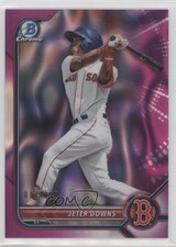 2022 Bowman Chrome Prospects Fuchsia Lava Refractor 13/199 Jeter Downs 0q3