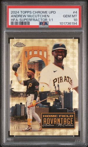 Andrew McCutchen [Superfractor] #HFAC-4 2024 Topps Chrome Update Home Field Advantage card