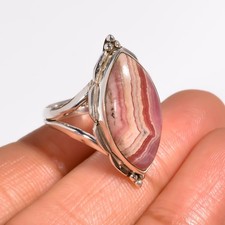 Rhodochrosite Gemstone 925 Sterling Silver Ring Handmade Jewelry Ring Jewelry
