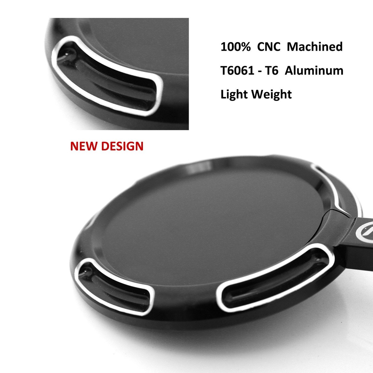 BLACK SONIC Motorcycle Bar End Mirrors For Kawasaki ZX-6R 636 600