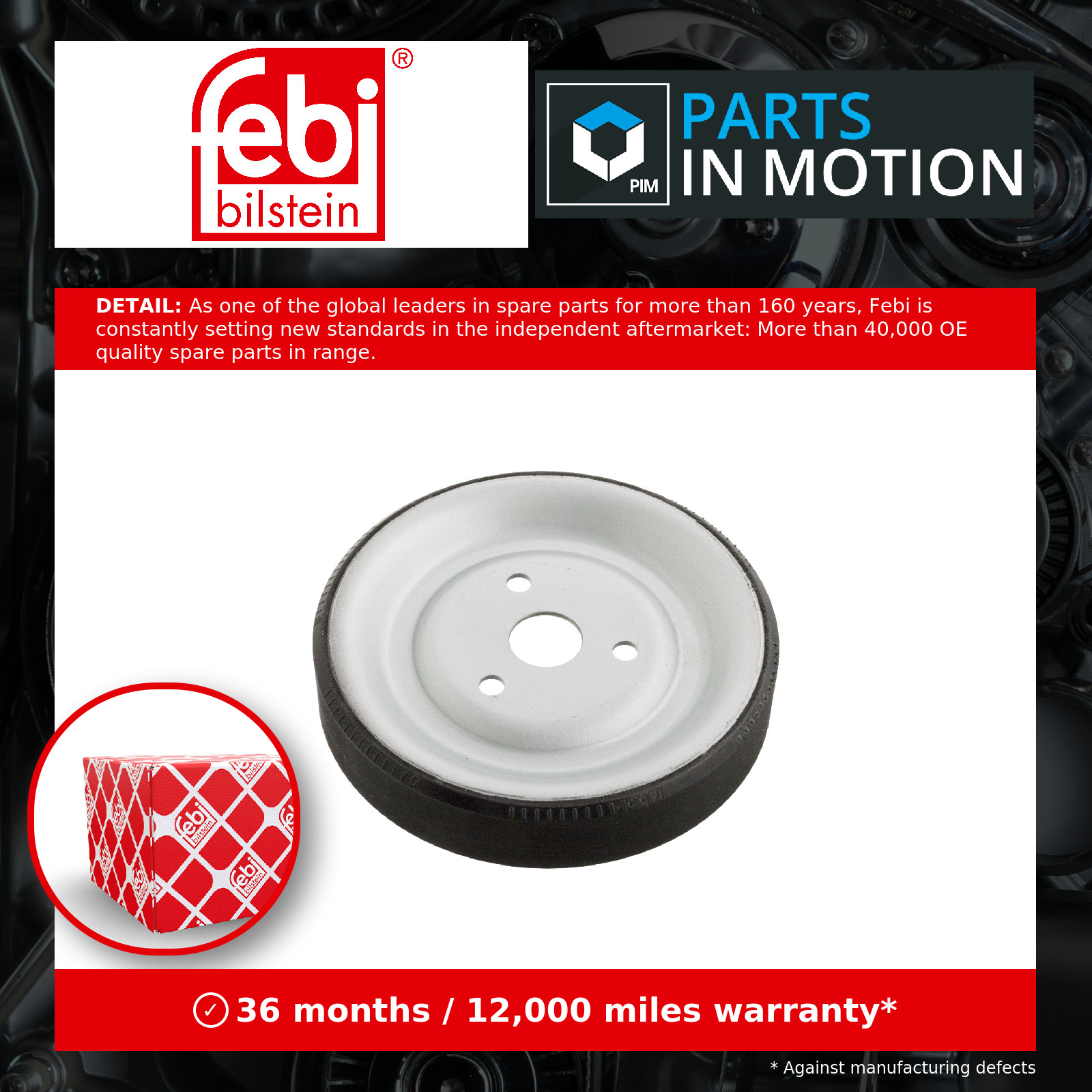 Fits FEBI 102466 BELT PULLEY WATER PUMP - Image 10