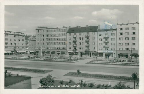 Postcard Gotenhafen Adolf Hitler Square (No.9160)