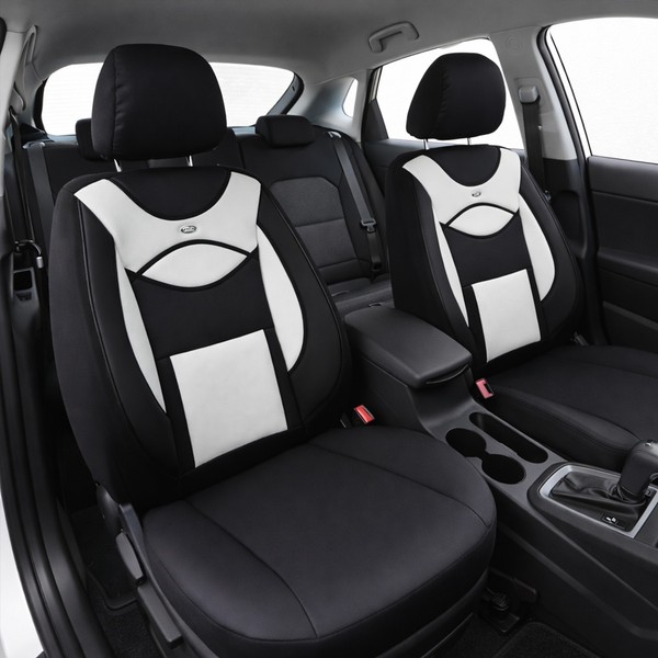 SitzbezüGe Passend FüR Audi A1 Gb Ab 2018 (Schwarz-Weiß) ARTE108-image