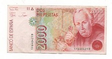 SPAIN 2000 PESETAS 1992 PICK 162 LOOK SCANS 