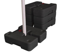 8x BLACK Hercules Gazebo Heavy Duty Pop Up Leg Tent Water Weights Marquee Awning