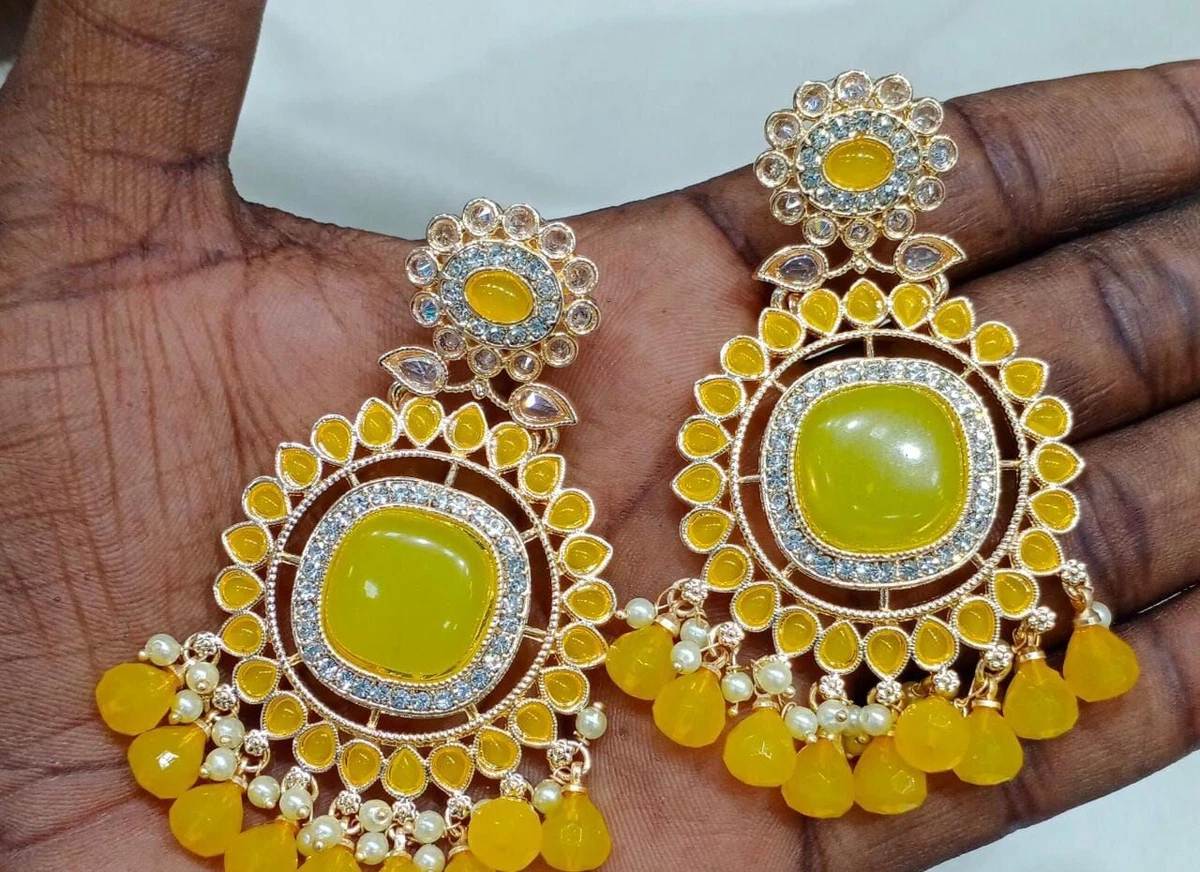 Kundan earrings ebay clearance