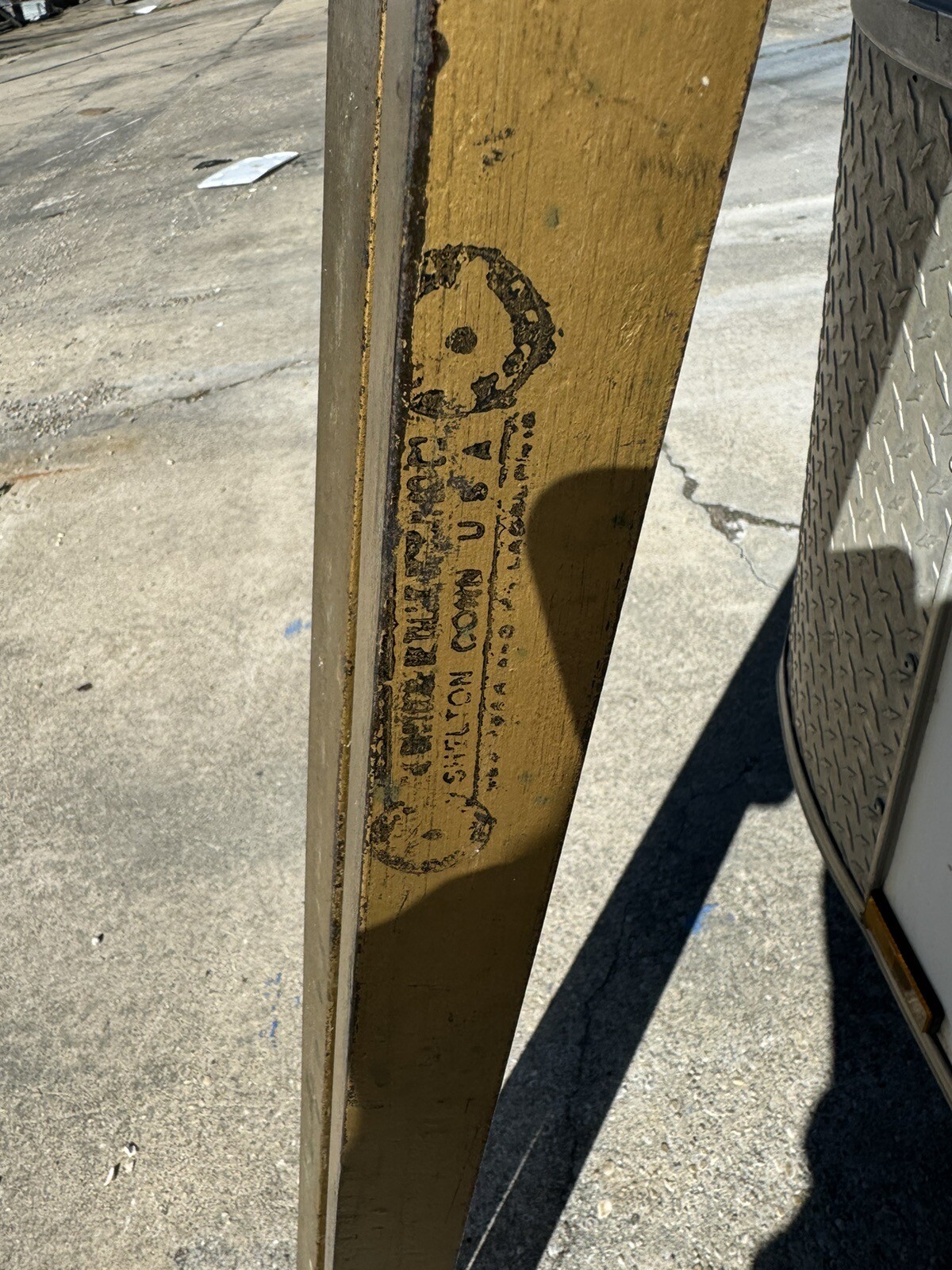 Atq Vtg Original Cast Iron Bed Rails 75” Tapered Cone Ends TwinFull